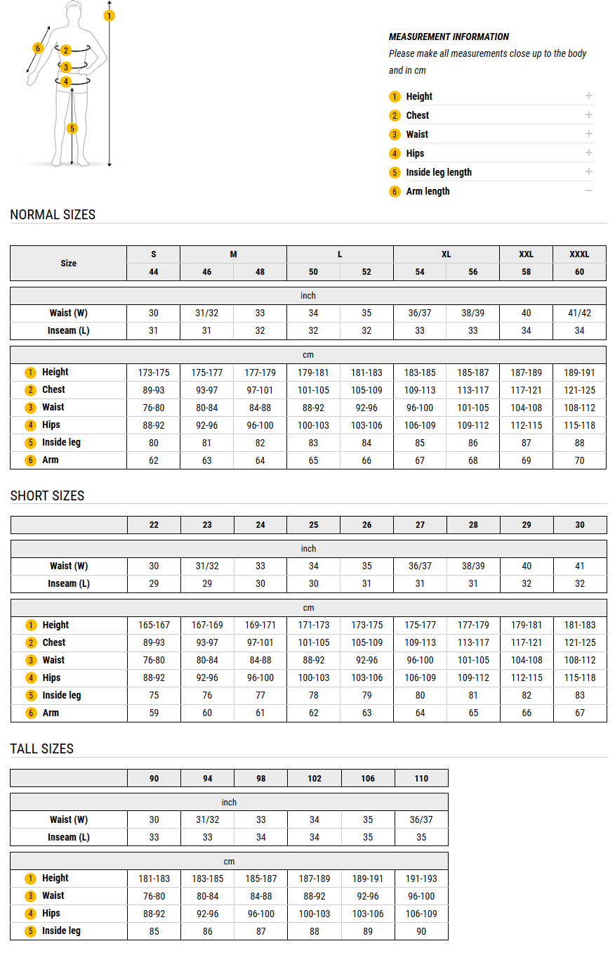 Jack wolfskin top size chart womens
